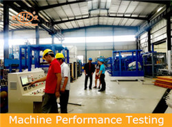 8. Machine Performance Testing for wall panel and concrete block equipment 8. Machine Performance Testing for wall panel and concrete block equipment