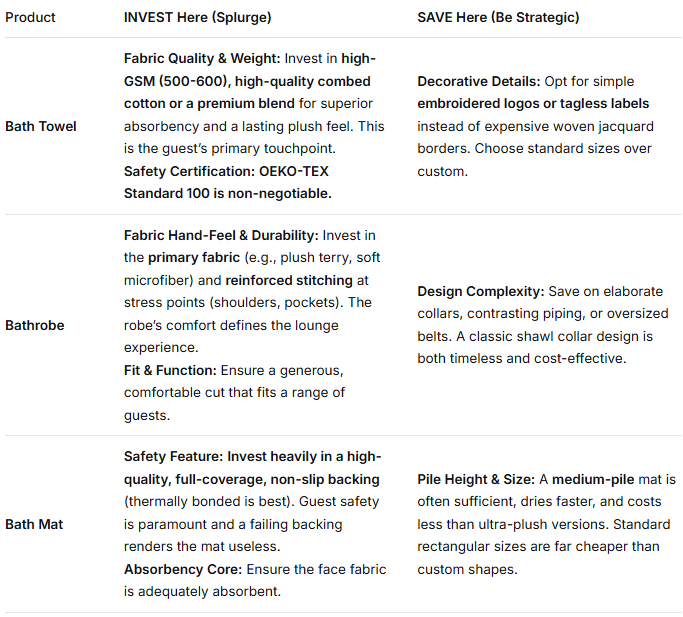 When to Invest vs. Save on Your Hotel Bath Linens (Towel, Robe & Mat Guide)