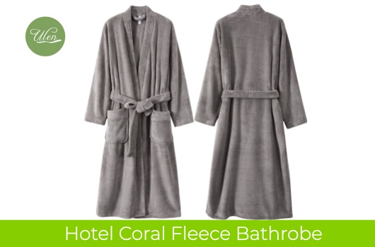 Hotel Coral Fleece Bathrobe