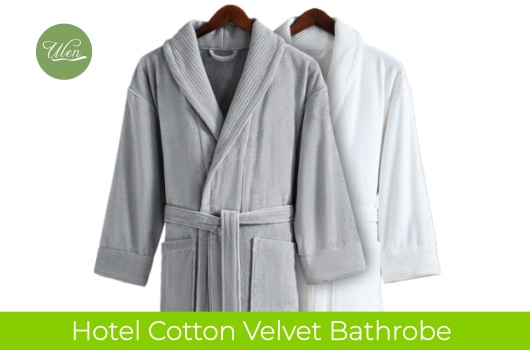 Ulen Hotel Cotton Velvet Bathrobe