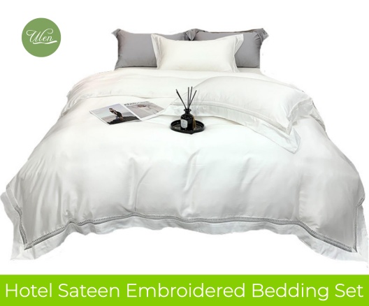 Hotel Sateen Embroidered Bedding Set