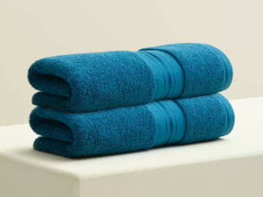 Hotel hand towel blue color