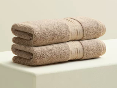 Hotel hand towel brown color