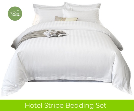 Hotel Stripe Bedding Set Good Quality