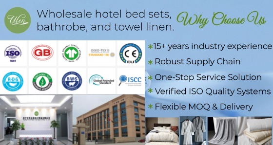 Ulen high quality wholesale hotel Bedding Bath Solutions Your Hotel Linen Partner