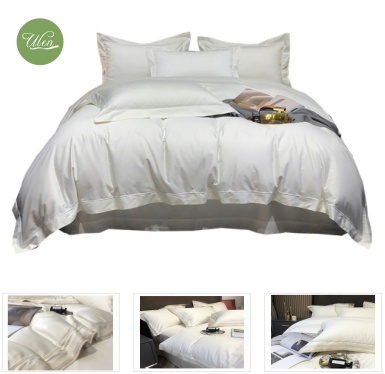 Wholesale hotel bed linen sets bed fitted flat sheets pillowcases duvet covers