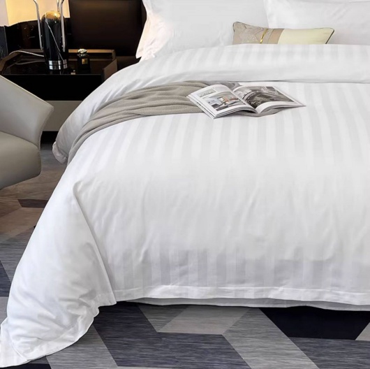 bulk order Ulen stripe design bed sets for hospitality