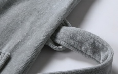 cotton velvet hotel bathrobe luxury spa robe