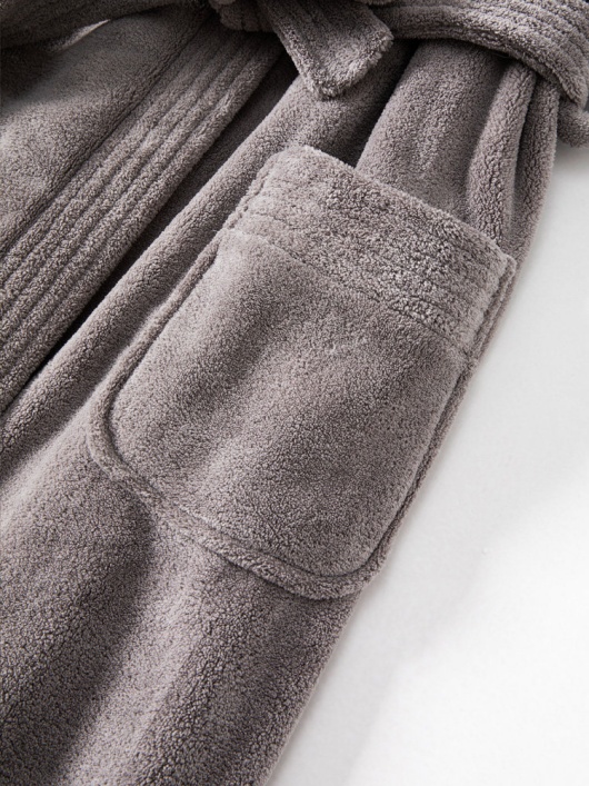 hotel coral fleece bathrobe and slipper set premium