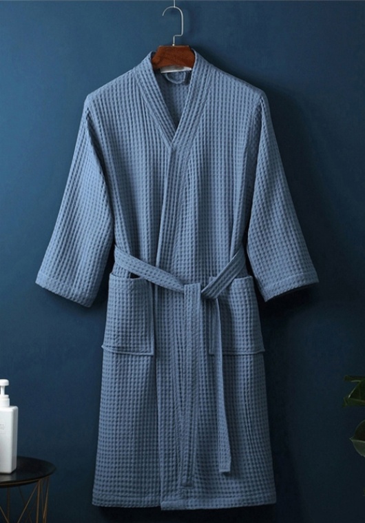 hotel waffle bathrobe for spa and wellness centers