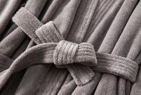 luxury hotel coral fleece bathrobe for ski resorts