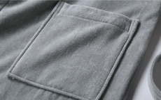 plush cotton velvet robe for hotel spa and wellness centers