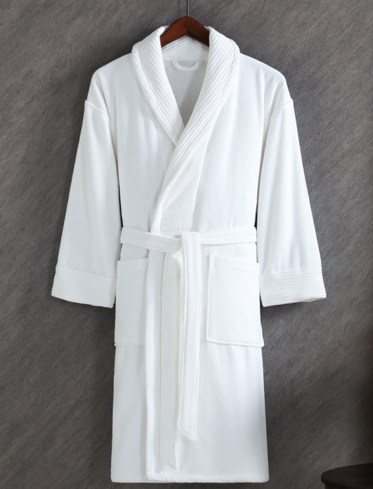 soft velvet hotel bathrobe for premium guest room amenities
