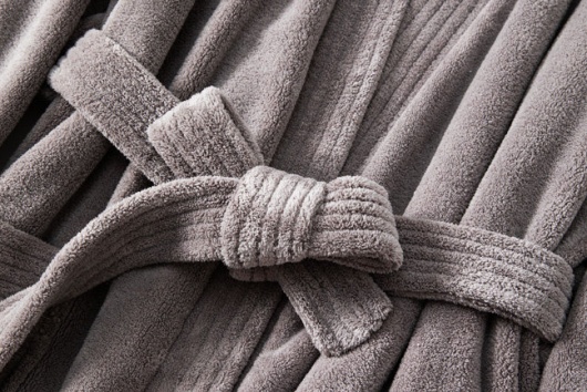 thermal insulated hotel bathrobe coral fleece for cold climates