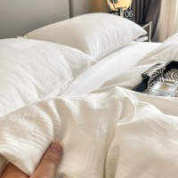 wholesale sateen jacquard bed linen set for hospitality