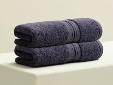 Hotel hand towel dark gray color ulen bath linen supplier