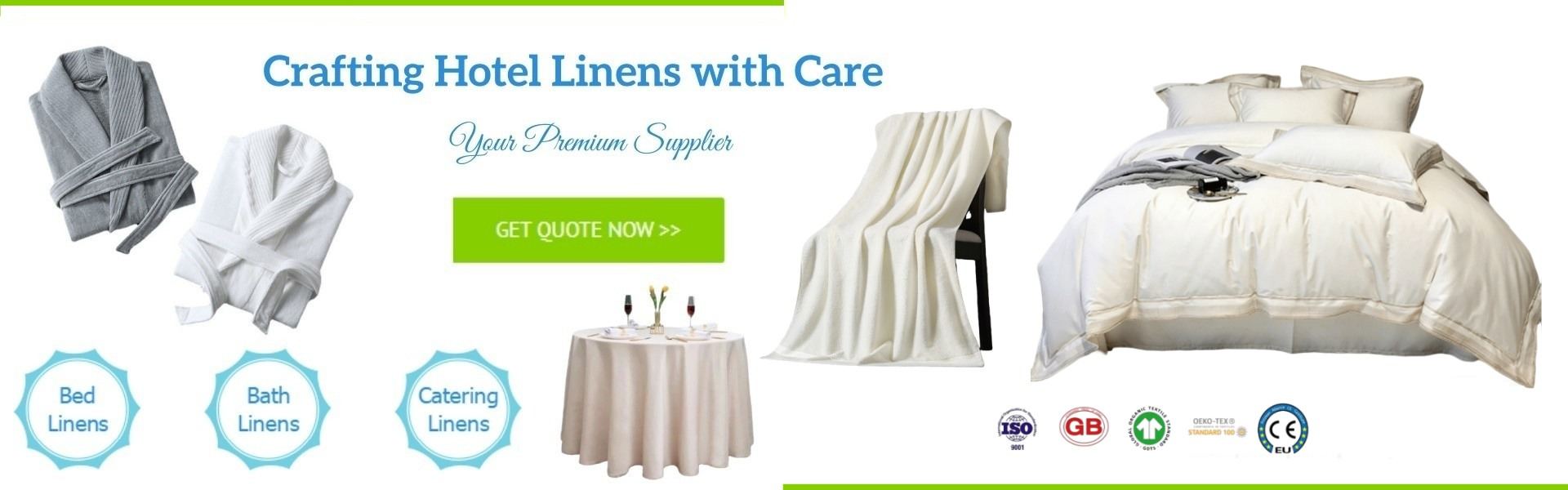 Ulen mytoucher premium hotel bed bath table catering hospitality linen manufacturer supplier trusted