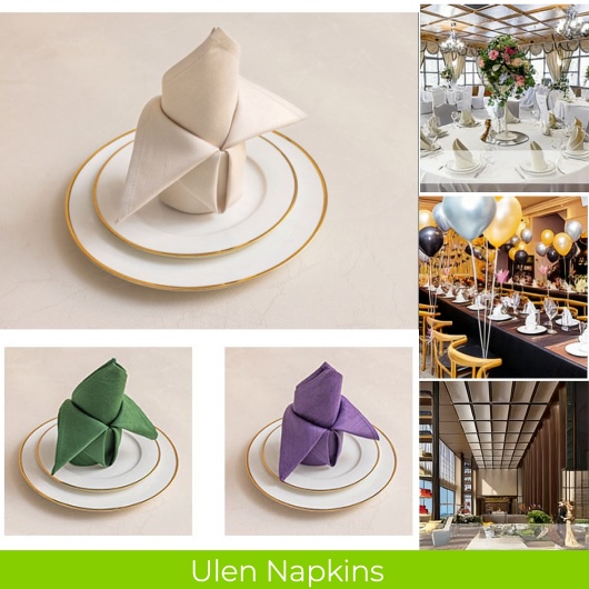 Ulen napkins bulk white cotton hotel napkins for restaurants