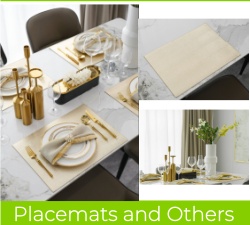 Washable Double-Sided Polyester Hotel Placemats