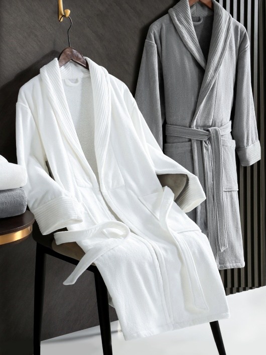 best cotton velvet bathrobe for hotel use commercial grade ulen