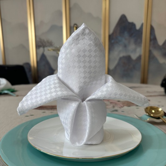 bulk wholesale spun polyester napkins for banquet halls