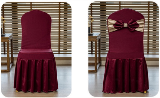 custom logo embroidered chair covers for corporate events
