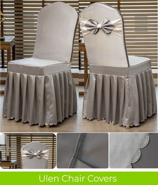 custom logo printed chair covers for corporate events