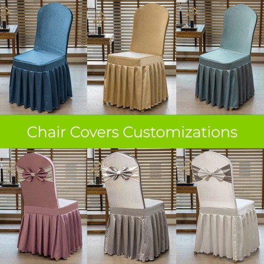 elastic-back chair covers for universal fit banquet chairs