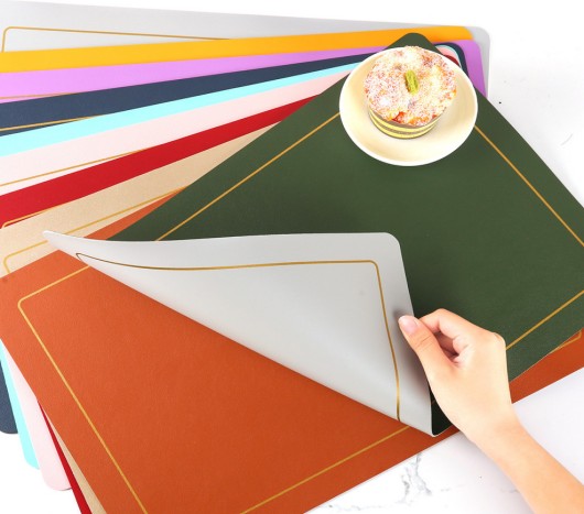 luxury double-stitched linen placemats for fine dining