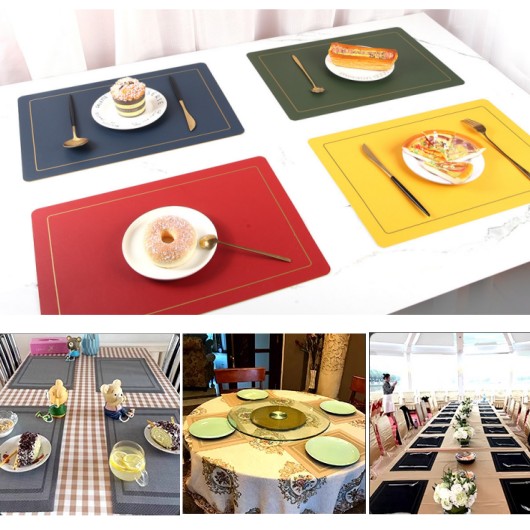 non-slip bamboo placemats for outdoor hotel dining