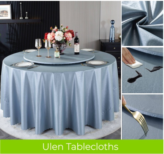 outdoor heavy duty polyester tablecloths with elastic corners