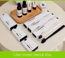 premium compact dental care set for hotel bathrooms
