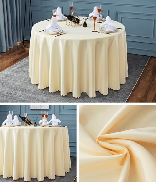 Round waterproof oil proof tablecloths for kitchen