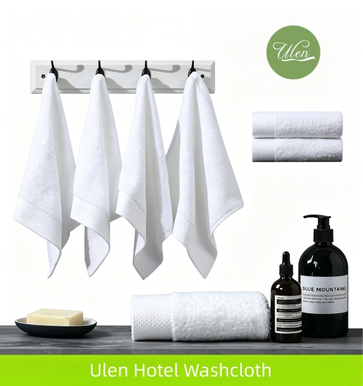 OEKO-TEX Certified Hotel Washcloths – 650 GSM 13×13 Combed Cotton for Safe, Luxurious Guest Care