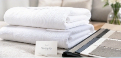Sample and fabric confirmation for hotel linen Sample and fabric confirmation for hotel linen