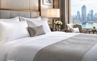 Ulen Complete bedding and bath linen programs for hotel guest room