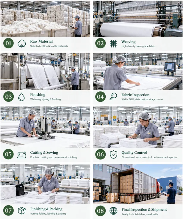 Ulen Linen Production From Material Selection to Finished Hotel Linen Ulen Linen Production From Material Selection to Finished Hotel Linen