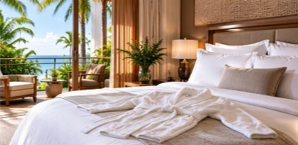 Ulen linen hotel bathrobe for resort project case mytoucher