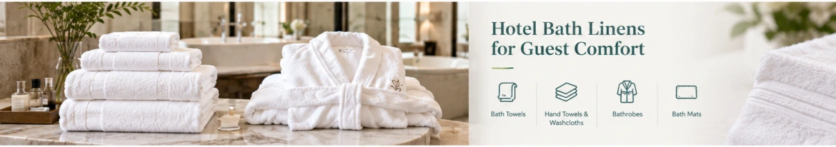 Ulen Hotel Bath Linens for Guest Comfort