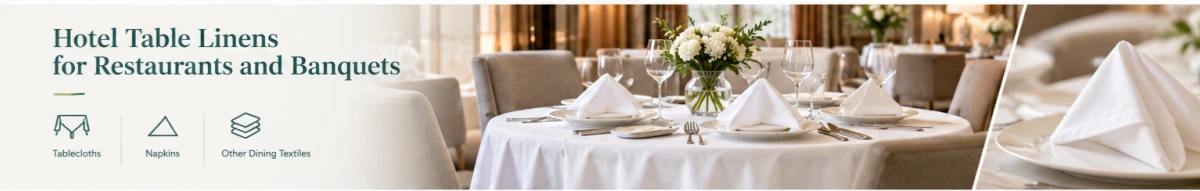 Ulen Hotel Table Linens for Restaurants and Banquets