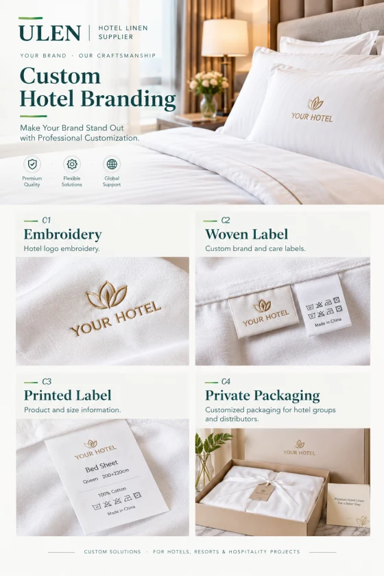 Ulen hotel linen supplier custom hotel branding