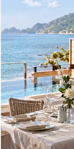 Ulen linen Brazil case Resort with table linens and napkins Ulen linen Brazil case Resort with table linens and napkins