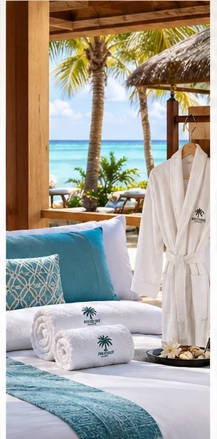 Ulen linen Maldives resort case with bedding and bath linen mytoucher Ulen linen Maldives resort case with bedding and bath linen